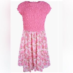 Toddler Girls Pink Floral Dress